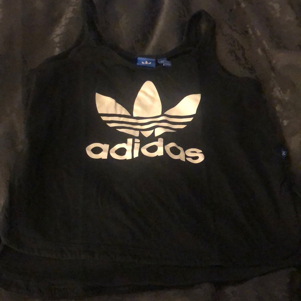 Black adidas tank top